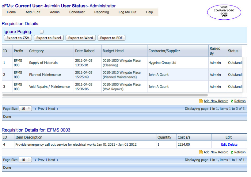 Facilities Management Software